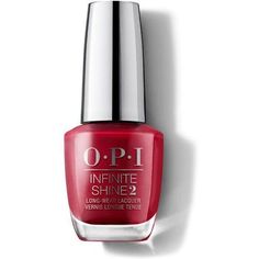 OPI Infinite Shine is a state-of-the-art professional long-wear lacquer system. When applied as a 3-Step System, the layers work together to provide long-lasting wear and mirror-like shine. 0.5 oz / 15mL. Made in the USA. Opi Infinite Shine 2, Opi Red, Long Lasting Nail Polish, Opi Infinite Shine, Shine Nails, Beauty Make-up, Long Lasting Nails, Opi Nail Polish, Opi Nail Lacquer