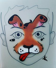 Face Painting Farm Animals, Dog Face Paint Easy, Paw Patrol Face Paint, Boy Face Painting, Puppy Face Paint