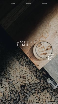 the coffee time website is designed to look like it has been made with wood and metal