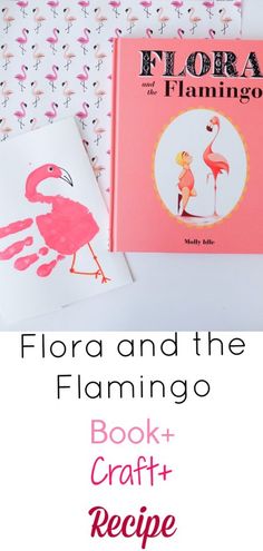 the flamingo book and craft recipe is shown