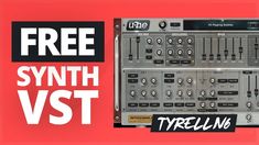 an old style synthesizer with the words free from synth vst