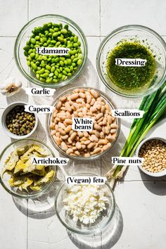 an image of different types of beans in bowls