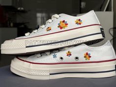 Custom Converse 1970s | Flower Converse Custom | Custom Converse Chuck Taylor 1970s White Converse Low Top Gift For Her/Daughter Converser Wearing hand-embroidered Converse Custom shoes with a personal touch offers many benefits. Here are some of the key advantages: 👉Unique Style: Each pair of hand-embroidered Converse shoes is one-of-a-kind. Because they are crafted with care, no two pairs are exactly the same. This helps you stand out and show off your unique style. 👉Artistic Craftsmanship: Flower Converse, Converse Embroidery, Converse 1970s, Embroidered Converse, Converse Custom, Converse Low, Converse Low Tops, Custom Converse, Embroidered Shoes