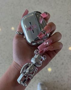 Pink Girly Things, Girly Accessories, Fire Nails, Cute Cases, Apple Accessories, Long Acrylic Nails, Coque Iphone, Apple Products, Swag Nails