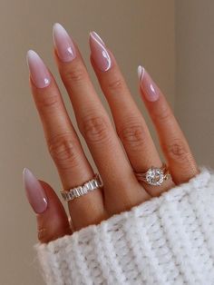 The best ombre nailsSharing the most beautiful ombre nail designs and ideas that’ll transform your beauty look in no time. Fake Nails Long, 2023 Pink, Nails Gold, Gold Nail, Nails Square, Nails Blue, Nails Prom