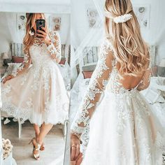 Short Country Wedding Dress, Reception Dress Short, Wedding Bridal Gowns, Short Wedding Dress Vintage, Short Lace Wedding Dress, Courthouse Wedding Dress, Short Wedding Dresses, Knee Length Wedding Dress, Wedding Dresses High Low