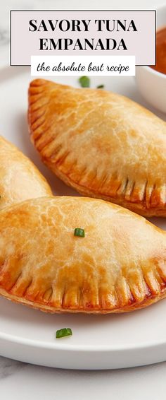 Image for Savory Tuna Empanada Tuna Empanadas, Meat Pie, Cozy Night, Fish Recipes, Middle Eastern, Half Moon, Night In, Pie, Twist