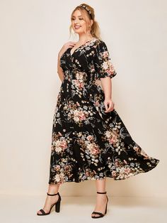 Robes Glamour, Heart Print Dress, Pencil Skirt Outfits, Ladies Gown, Women Plus Size, Daily Dress, Dress Plus Size, Trendy Fashion Women