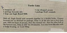 an old recipe with instructions on how to make tortilla cake