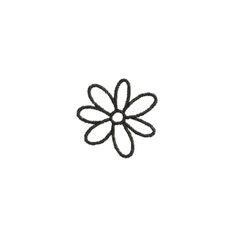 a black and white drawing of a flower