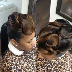 . French Rolls, Finger Wave Hair, French Roll, Health Hair, Cute Ponytails, Finger Waves