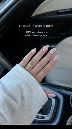 Goes With Everything Nails, Let’s Be Friends With Pearl Chrome, Subtle Design Nails, Neutral Nails Bridesmaid, Fun Bride Nails, Neutral Holiday Nails Classy, Opi Chrome Nails, Cute Engagement Nails, Pink Engagement Nails