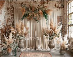 Boho Room with Window and Pampas Fine Art Fabric Backdrop-Fabric Photography Backdrop-Snobby Drops Fabric Backdrops for Photography, Exclusive Designs by Tara Mapes Photography, Enchanted Eye Creations by Tara Mapes, photography backgrounds, photography backdrops, fast shipping, US backdrops, cheap photography backdrops Pampas Fabric, Room With Window, Boho Backdrop, Cake Smash Backdrop, Fabric Photography, Studio Backdrops, Christmas Backdrops, Boho Room, Fabric Backdrop