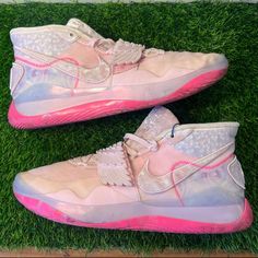 Nike Kd 12 Aunt Pearl 2019 Pink Durant Size 15 Sneakers Shoes Ct2740-900. Have A Few Spots At One Toe But Are In Great Condition Aside From That. Bottoms Still Have Full Traction/Grip, Making Them Perfect To Hoop In. No Box. Sneakercon Authenticated. Sick Pair Of Kicks! Kd 12 Aunt Pearl, Athletic Shoes Nike, Nike Kd, Sneakers Shoes, Mens Shoes Sneakers, Pink Color, Nike Men, Nike Shoes, Athletic Shoes