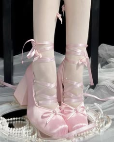 New Release: BerryQ 【-Minuet-】 Lolita Ballet Shoes ◆ Shopping Link >>> https://lolitawardrobe.com/search/?Keyword=Minuet ◆ The Quantity is Very Limited!!! Ballet Shoes Drawing, Pale Pink Outfit, Fancy Drawing, Victorian Anime, Bb Shoes, Techno Outfit, Block High Heels, Mary Janes Shoes, Ballet Heels