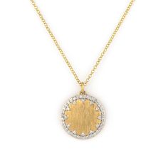 Provence Small Pave Disc Pendant | JudeFrances Gold Woven Bracelet, Round Diamond Pendant, Diamond Flower Pendant, Engraved Bar Necklace, Diamond Heart Pendant Necklace, Rolex Watches For Men, Diamond Jewelry Store, Round Diamond Setting, Solitaire Pendant Necklace