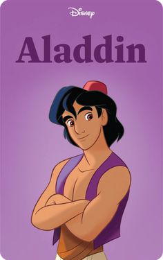 the character from disney's animated movie, alaadn with his arms crossed