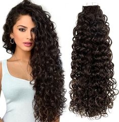 PRICES MAY VARY. 【Soft and Natural】- Easyouth Curly Tape in Hair Extensions are made of 100% real remy human hair, providing a soft and natural touch just like your own hair. The curly texture adds volume and enhances your overall look. Each pack contains20 pieces (50g) and comes in lengths ranging from14-22 inches. For a full head attachment, we recommend using2-3 packs. As the hair gets longer, the ends become thinner. 【Easy Installation, Invisible Result】- These tape in hair extensions are professionally installed using American White Glue, ensuring a secure attachment. The tape is invisible and blends seamlessly with your own hair, giving you a natural and flawless finish. 【Versatile and Reusable】- Easyouth Curly Hair Extensions are suitable for daily use, as well as special occasions Curly Tape In Hair Extensions, Wavy Tape In Hair Extensions, Brown Curly Hair Extensions, Brunette Tape In Extensions, Invisible Hair Extensions, Curly Human Hair Extensions, Brown Clip In Hair Extensions, Curly Hair Extensions, Hair Tape