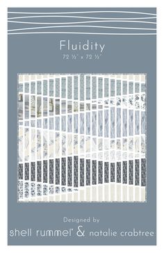 the cover for fluidity magazine, featuring an image of white and gray striped tiles