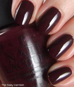 Opi Nail Polish Colors, Opi Red, Brown Nail Polish, Brown Nail, Nail Polish Storage, Opi Nail Lacquer, Top Nail