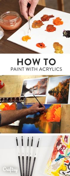 how to paint with acrylics - step by step instructions for beginners