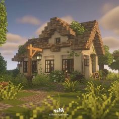 Brown Mushroom House Minecraft, Fairy Builds Minecraft, Cute Aesthetic Minecraft Houses, Minecraft Castle Blueprints, Mc House, Minecraft Aesthetic, Minecraft Structures