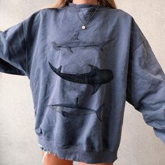 Casual Dresses For Summer, Surfergirl Style, Retro Surf, Sleeve Placket, Summer Retro, Pullover Designs, Dream Clothes, Sharks, Casual Sweatshirt