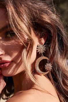 Women's Earrings | Afterpay | Zip Pay | Sezzle | We Ship Worldwide – Page 2 – A&N Luxe Label Gold Star Earrings, White Crystals, Gold Star, To Shine, Luxury Accessories, Star Earrings, Gold Stars, Shine Bright, Star Fashion