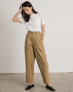 Ootd Ngampus, Herringbone Trousers, Throwback Outfits, Men Trousers, General Store, Korean Street Fashion, Work Fashion, Made In The Usa, Minimalist Fashion