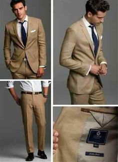 ad eBay - Khaki Men Slim Fit Suit Formal Prom Groom Tuxedos Wedding Suit Blazer Custom - Buy Now, click the link (eBay) Khaki Suit Wedding, Brown Groomsmen, Dinner Jackets, Khaki Suits, Best Suits For Men, Khaki Suit, Terno Slim, Wedding Suits Groomsmen, Groom Suits