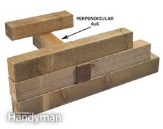 two pieces of wood are shown with measurements