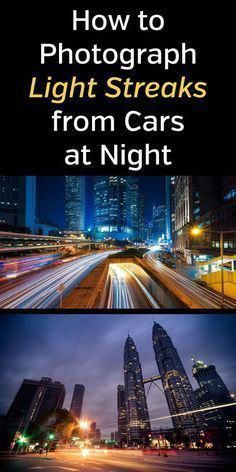 the cover of how to photograph light streaks from cars at night and then back