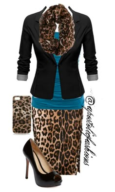 Mode Rockabilly, Pentecostal Fashion, Outfits Modest, Elegante Casual, Animal Prints, Work Fashion