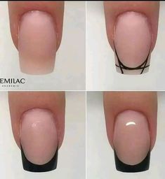 Beginner Nail Designs, Stilleto Nails Designs, Gel Nails French, Business Nails, Nail Techniques, Diy Acrylic Nails, Nail Art For Beginners