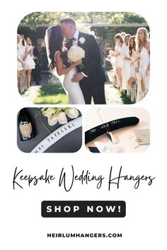 a wedding photo with the words kepske wedding hagsies shop now on it