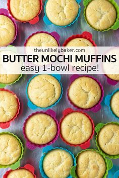 Mochi muffins are your favorite Hawaiian butter mochi but in muffin form! Nice and crispy outside, delightfully chewy inside, so good! They’re easy to make, delicious, grab-and-go snacks. Check out the easy, 1-bowl recipe! Mochi Muffin Recipe, Hawaiian Butter Mochi, Mochi Muffins, Mochi Recipes, Fruit Breads, Indulgent Recipes, Easy Filipino Recipes, Ube Recipes, Butter Mochi