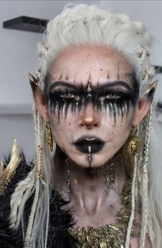 Warrior Makeup, Vikings Halloween, Viking Cosplay, Witch Makeup, Fest Outfits, Elf Makeup