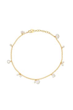 A minimal anklet, with maximum impact. Handcrafted in LA, it’s defined by all over lustrous pearls — a soft stone perfect for any occasion. Your cut-off jeans and midi skirts just found their match. Expected shipping in 1-2 business days when in stock (5-7 when out of stock). * While we meticulously select pearls that are close in size to ensure a harmonious design, no two pearls are exactly alike. Each has a subtle differences in luster, hue and surface. These slight variations make each piece Minimal Anklet, Pearl Anklet, Cut Off Jeans, Midi Skirts, Cut Off, Anklets, Gold Filled, Midi Skirt, Coco