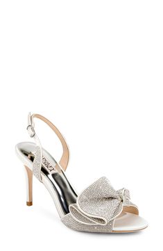 Strappy Stilettos, Strap Sandals Women, Evening Shoes, Footwear Design Women, Slingback Sandal, Badgley Mischka, Soft White, Bridal Shoes, Ankle Strap Sandals