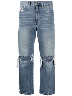 Diesel Bottoms Faded Pants Blue Tradesy, Diesel Fayza Boyfriend Jeans 2022, The Kript Jeans, Diesel Clothing, Jeans Boyfriend, Waist Belt, Colored Jeans, Cropped Jeans, Over The Knee