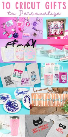 the top ten cricut gifts for crafters to make with their hands and feet