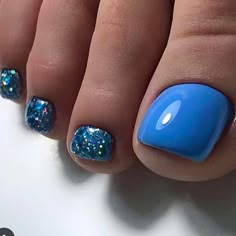 See posts, photos and more on Facebook. Blue Pedicure, Toenail Designs Summer, Summer Toes