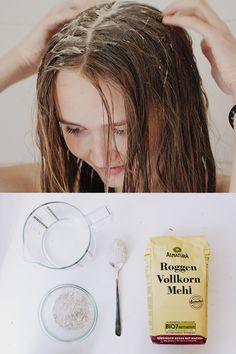 Haare mit Roggenmehl waschen Handmade Cosmetics, Household Products, Beauty Care, Zero Waste, Dreadlocks, Read More, Spa, Hair Styles, Hair