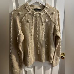 Very Beautiful Maje Wool Sweater With Pearls Wool Sweaters, Colorful Sweaters, Sweaters For Women, Wool, Women Shopping, Color