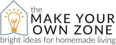 the make your own zone logo with lightbulb and house on it's side