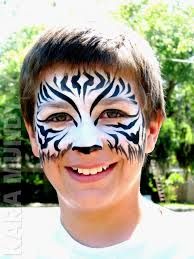 face painting - Google Search Zebra Face Paint, Zebra Mask, Animal Face Paintings, Face Painting For Boys, Zebra Face, Zebra Party, Face Painting Easy, Kids Face Paint, Cool Face