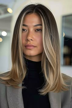 The Best Medium-Length Haircuts of 2024 Mousy Blonde, Straight Hair With Layers, Blinde Hair, Best Curly Haircuts, Long Haircuts With Bangs, Straight Hairstyle, Straight Layered Hair, Lighter Hair, Hair With Layers