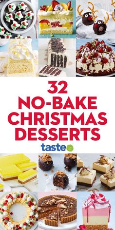 no bake christmas desserts that are easy to make and delicious for the whole family