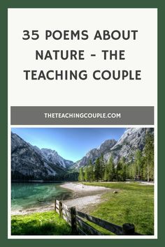 the cover of 35 poem about nature - the teaching couple