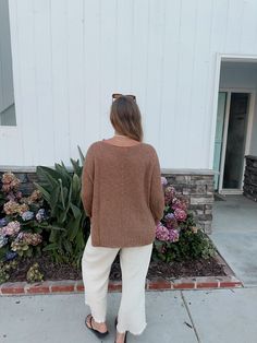 Our Seaside Knit is back in another color! This brown color pairs well with everything and is a perfect staple piece. Model wearing size S/M Mini Jumpsuit, Color Pairs, Color Pairing, Fall Collections, Endless Summer, Staple Pieces, Long Sleeve Bodysuit, Long Sweaters, Winter Collection